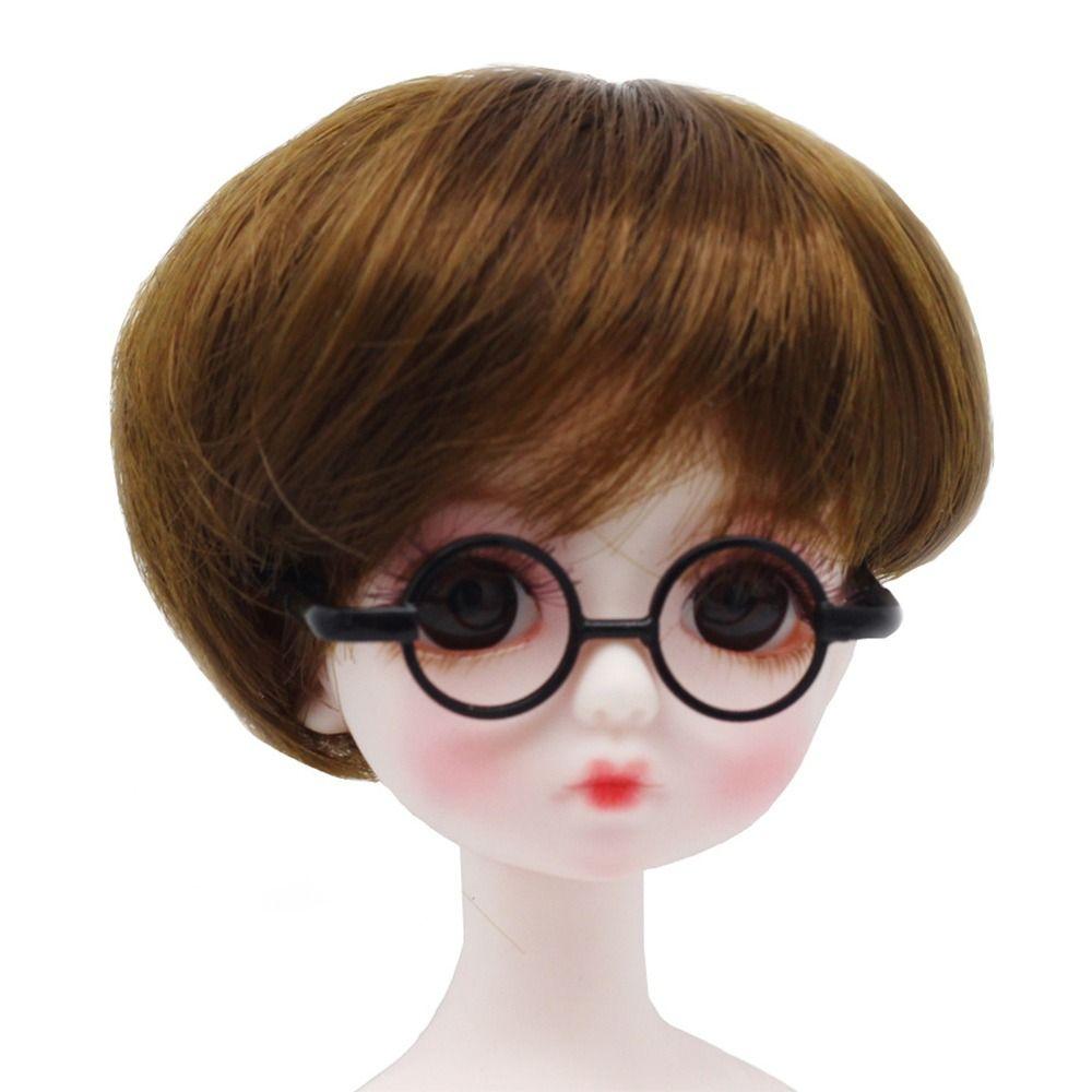 Plush Doll Accessories For 10/15cm Dolls Plush Doll Eyeglasses Cute Heart Frame Glasses Clothes
