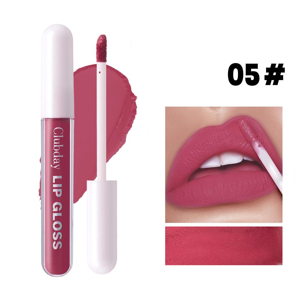 Clubday Matte Velvet Lip Gloss, Long-lasting And Easy To Apply, Suitable For A Variety Of Makeup Looks, Available In 6 Shades.