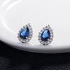 925 Sterling Silver Earrings for Women Original Charm Double Hoop Earrings Pave CZ Fine Engagement Anniversary Jewelry E557