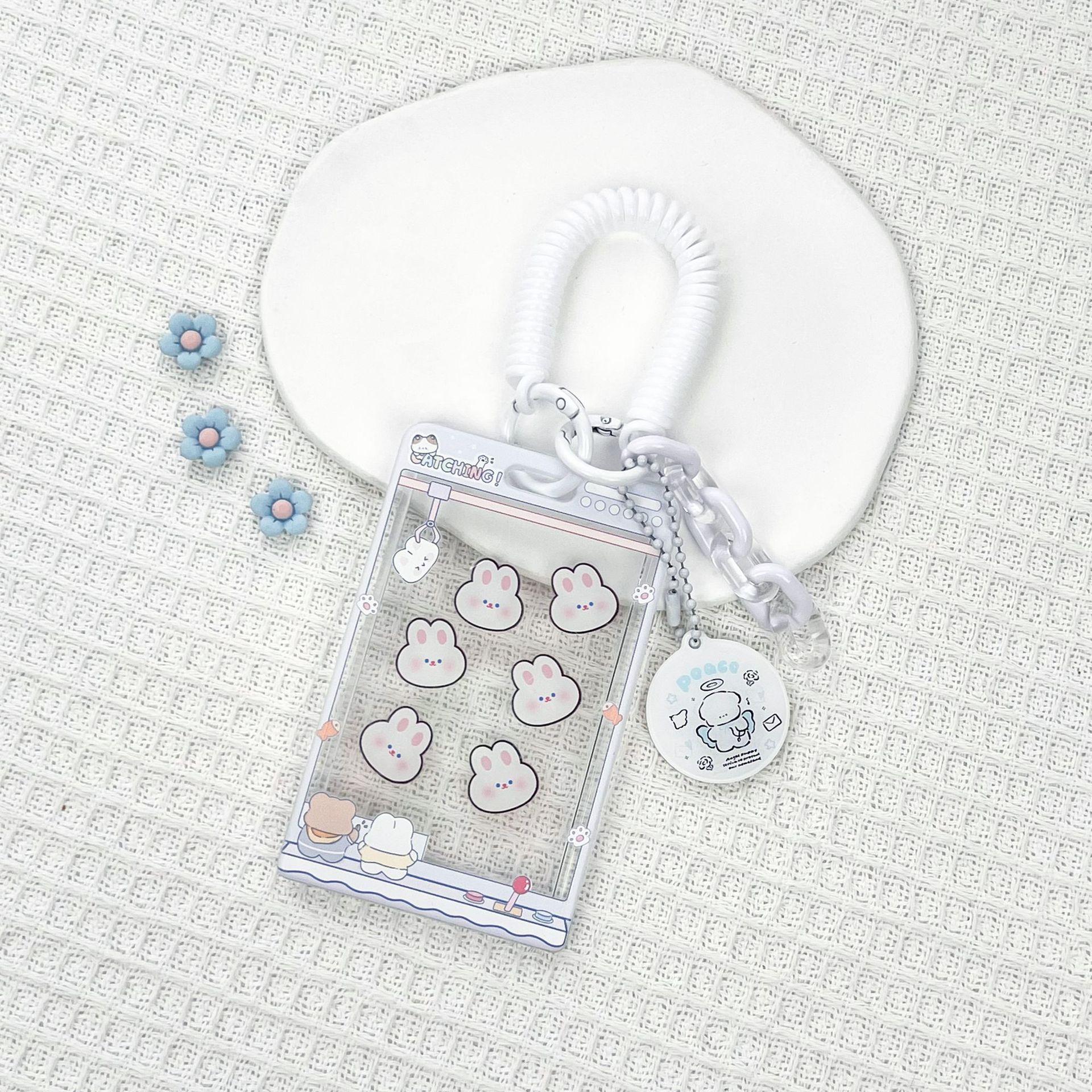 

Слайд для карточек, школьная карточка, сумка для рисовых карт, рукав для автобусных карт, прозрачный унисекс, мультяшный узор