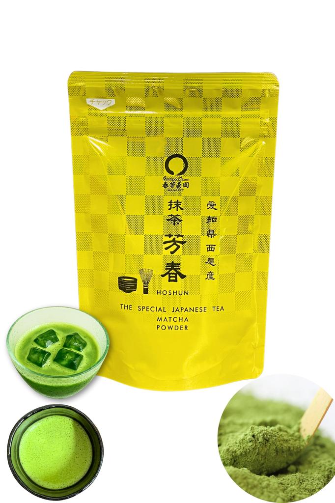 Shunpo Tea Garden Matcha Powder, Cold Brew [Matcha from Nishio, Aichi Prefecture, Hoshun], 30g (Authentic Powdered Tea, Suitable for Tea Ceremony)