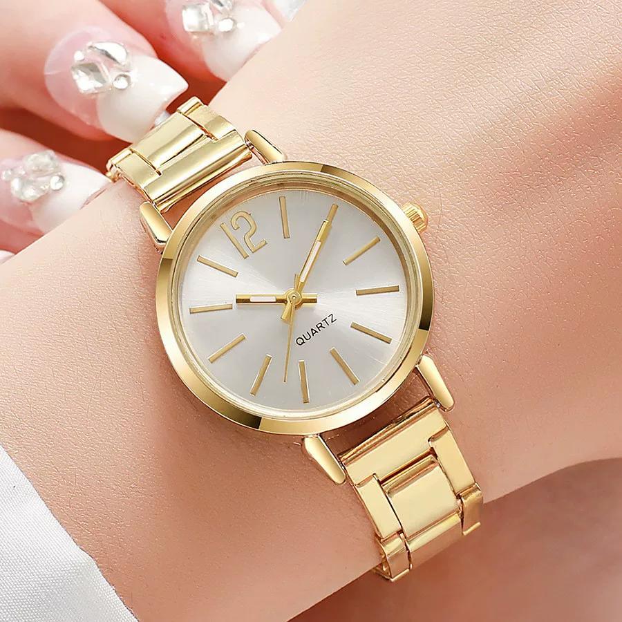 Mom's Birthday Gift Box Trendy Fashion Girls Watch Bracelet Set Ins Waterproof Non-Fading Jewelry
