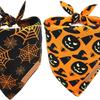 Dog Bib For Halloween Festives Party Costume Soft Washable Fabric Pet Bandana Holiday Celebration Accessory