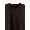 H M Oversized FiT CoTTon T sHirT Dark Brown