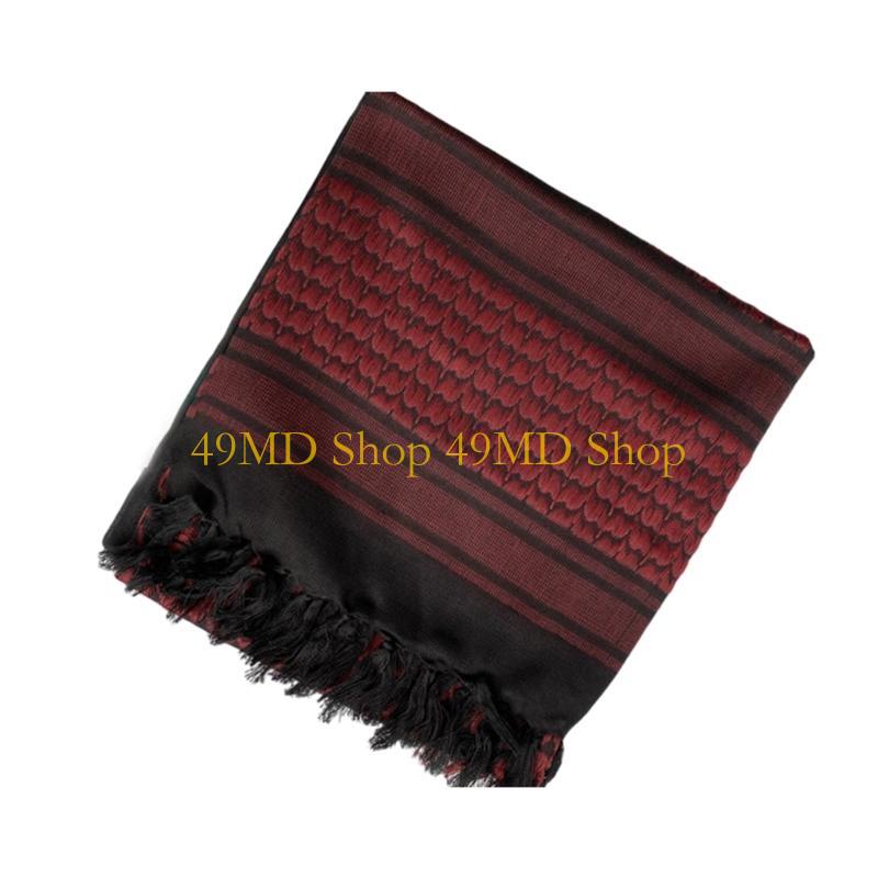 49MD Arab Scarf Male Tactically Scarf Religious Dustproof Kerchief Multi Functional