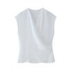 Women's Clothing Fashion Style New Vertical Double Breasted High Waist Tops