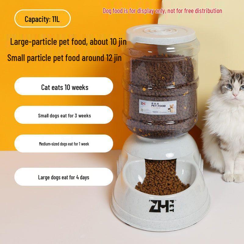 Large Capacity Automatic Pet Feeder and Water Dispenser for Dogs and Cats