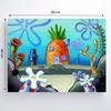 Peinture Par Numéros Tableaux À Peindre Bob L'éponge Maison Ananas 50X40 Cm