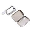 Mini Portable Metal Cigarette Ashtray Fashion Ashtray wiht Lockable Lid Desktop Ash Case Outdoor Pocket Ashtray Gift For Man