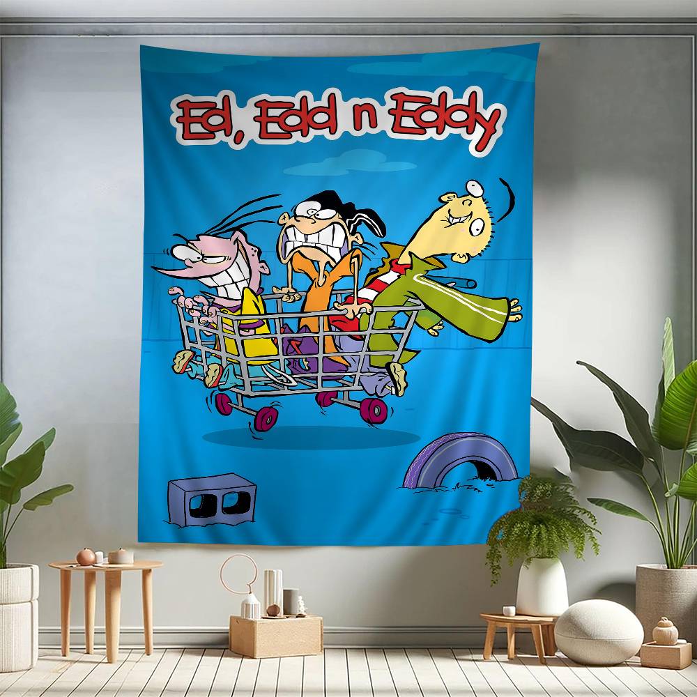 Cartoon EEd Edd N Eddy Anime Printed Large Wall Tapestry Cheap Hippie Wall Hanging Bohemian Wall Tapestries Mandala Home Decor