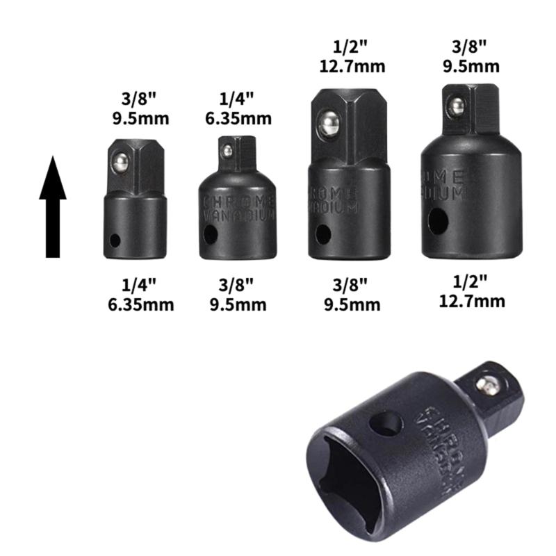 Multi Functional Impact Socket Adapter and Reducers Extension Socket Adapter Conversions Kit Quick and User Friendly