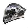 DOT Approved FullCoverage Headgear | CarbonFiberStyle with Visor, for Road Riding M Carbon Fiber