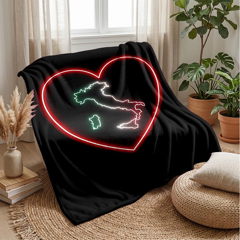 Italy Theme blanket Soft Flannel Blanket Plush Throw Blanket Cozy Sofa Bed Blanket for Home Decor