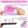 Nail Holder for Painting Nails Heart Nail Stand for Press ons/Nail Display&Practice 2In1 Mixing Color Drawing Pallet Nail Suppli