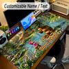 Large Mouse PadMasha and the Bear Custom Name Text Personalized Desk Mat Non Slip Gaming Pad