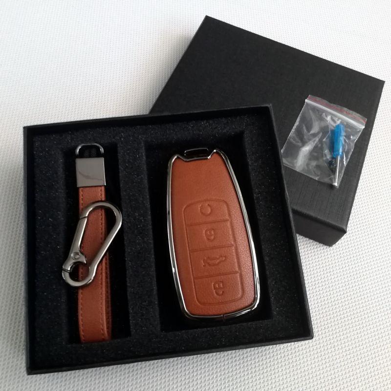 Key Case Cover for Chery Tiggo 8 PRO 7 PRO MAX OMODA C5 JAECOO Leather Remote Fob Holder Car Accessories