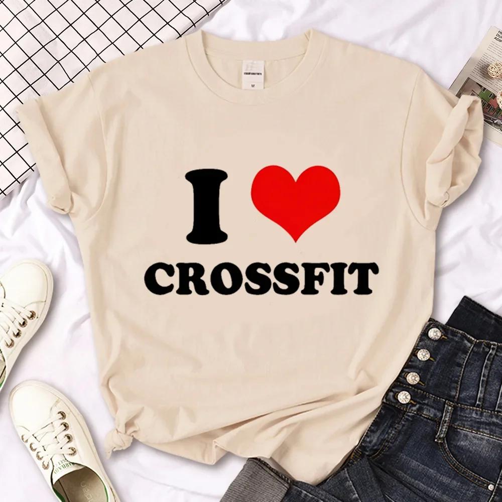 Unisex Crossfit Tshirt Women Anime Japanese Unisexga T Shirt Female Streetwear Clothes Short Sleeve Casual Tops Activewear T Shirts