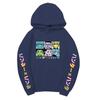 Hunter X Hunter Six Characters Grid Hoodie Color Japanese Sleeve Print Anime Casual Hooded Sweatshirt Pullover