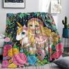 Genie Print Flannel Blanket, High Quality Comfortable for All Seasons, Home Decor, Warmth and Comfort, Perfect for Christmas Gifts