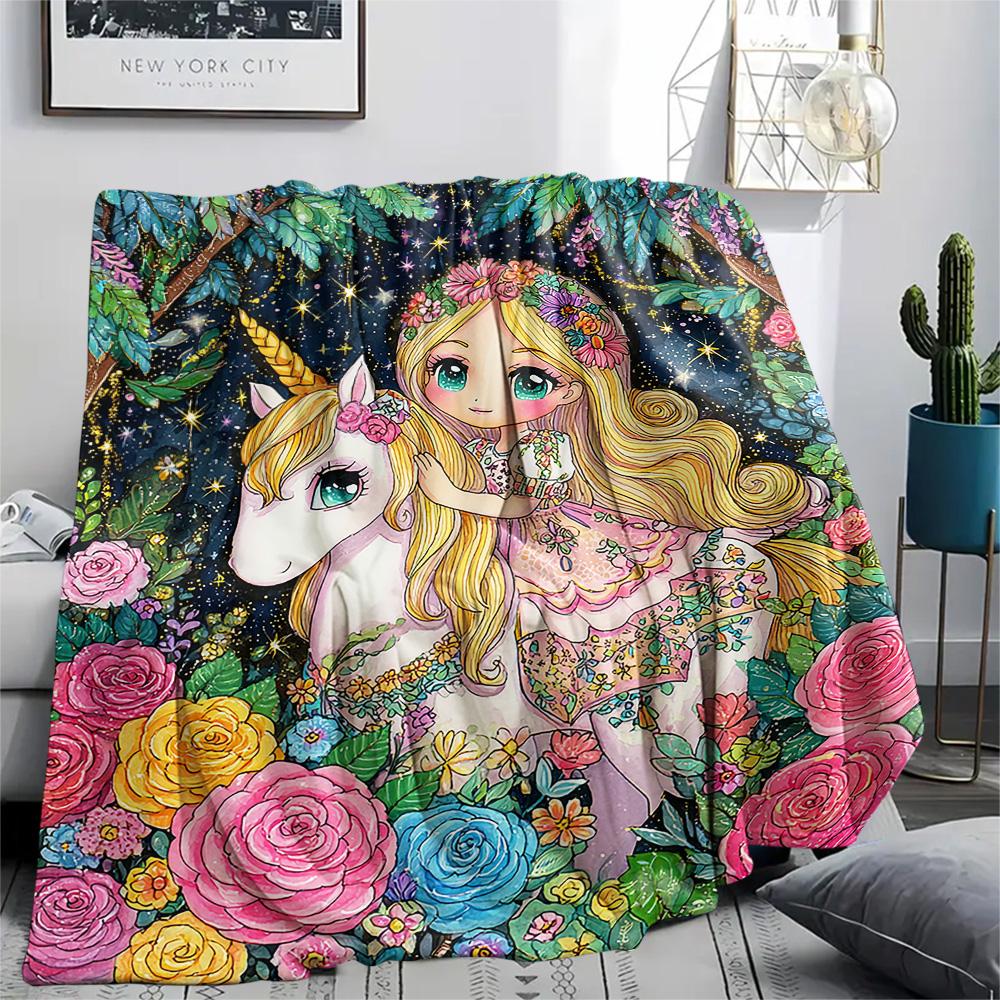 Genie Print Flannel Blanket, High Quality Comfortable for All Seasons, Home Decor, Warmth and Comfort, Perfect for Christmas Gifts