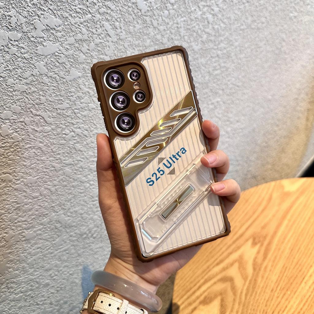 Armor Shockproof Phone Case For Samsung S25 Edge S24 S23 Plus S22 Ultra S21 S20 FE A56 A36 A26 A16 A06 A55 A35 With Holder Cover