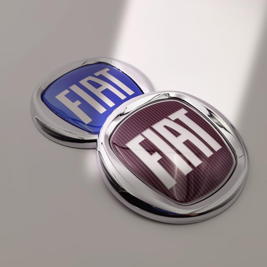 1 Stück 12cm 120mm Emblem für FIAT Auto-Haube - Zubehör für DobloTipo Panda Ducato Fiorino Grande Punto 500X 500 Freemont Stilo