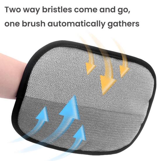 Pet Hair Removal Glove for Couch Bed Car Seat Reusable Hair Remover Mitt for Washing Deshedding Double Sided Grooming Glove