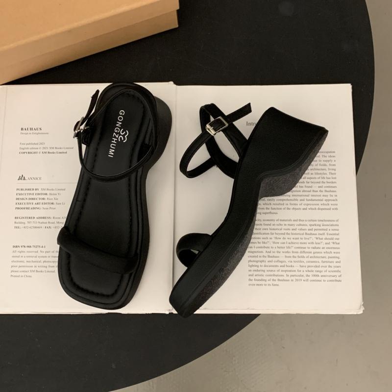 Designer Women's Summer Platform Wedge Heel Sandals Fashionable Outdoor Party Dress Footwear for Ladies