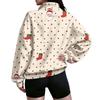 Women's Trendy Lightweight Printed Half-Zip Sweatshirt for Casual Everyday Wear
