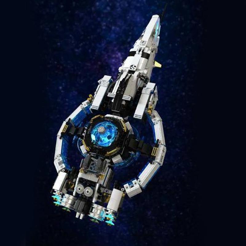 Technical Galaxy Comet Spaceship Spacecraft Modular Buildings Blocks Space Explanation Brick Model Kit Adults Kids Gifts 1567PCS