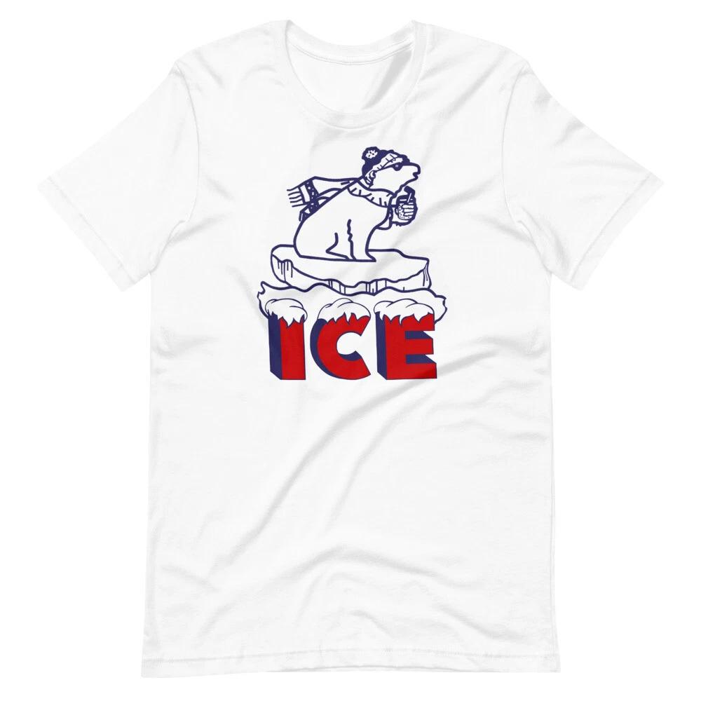 COLD AS ICE Bagged Ice Graphic Vintage Style Retro Tee Short-Sleeve T-Shirt L