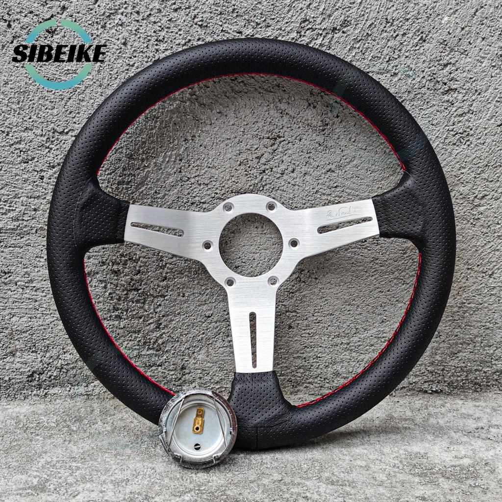 JDM Universal 330mm Steering Wheel Deep Dish Racing Sports Steering Wheel for Honda Toyota