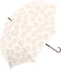 Natural Basic Long Jump 60cm [Nakaya] Women's Umbrella, Opening, Blossom, Beige,