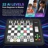 Set da Scacchi Elettronico Adattivo AI Gioco e App con Scacchiera Computerizzata, Scacchiera Intelligente, Gioco da Tavolo Set da Scacchi, Ottimo Partner per Giocare e Allenarsi