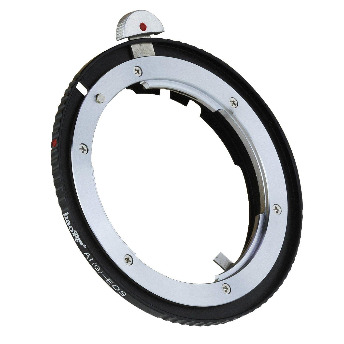 

Haoge Lens Mount Adapter for Nikon NIKKOR G Lens to Canon EOS EF Mount Cameras EF-S