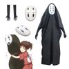 Away Spirited No Face Man Cosplay Costume Clothes Long Robe Mask Gloves Set Full
