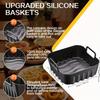 Square Silicone Air Fryer Mold for COSORI 67.63oz Midea 67.63oz Reusable Food Grade Silicone Baking Airfryer Kitchen Accessories
