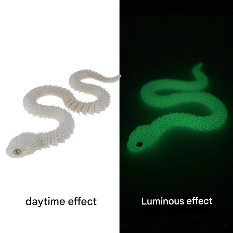 3D-gedruckte Schlange Drehbar Gelenkige Schlange Gelenkbeweglichkeit Tier-Simulationsmodell Büro-Schreibtisch-Dekoration Heimdekoration Kindergeschenk