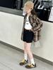 Girls' Plaid Long-Sleeve Shirt Jacket for Autumn 2025 - Fashionable Spring Top for Big Kids