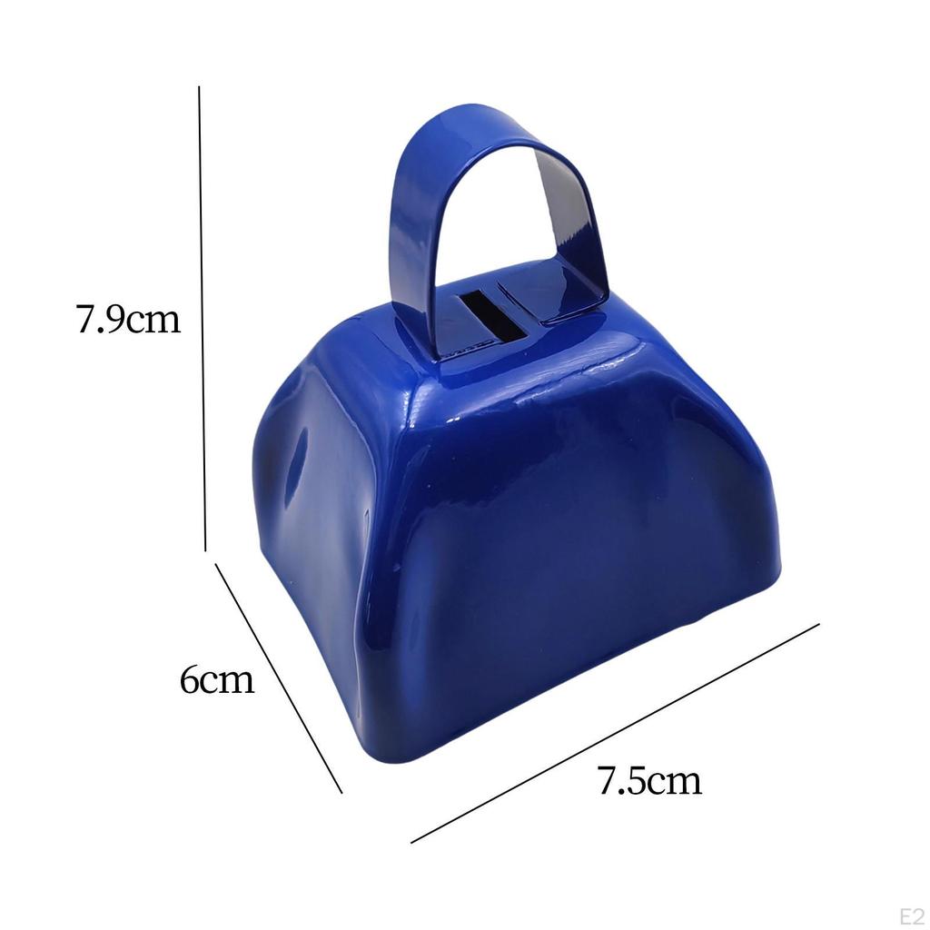 Hand Percussion Cowbell, Decorative Cow Bell, Small Cowbell Noise Maker for Farm Sporting Events DIY