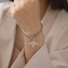 Women Men Bracelets Witch Knot Shaped Stainless Steel Bracelet Adjustable Bangle