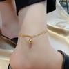 Fashion Simple Adjustable Girl's Anklet Splice Chain Ball Filled with Star High Quality Anklet Fashion  Anklet
