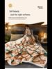 Taffeta Composite Lamb and Milk Fleece Blanket - Multifunctional Gift for Napping and More