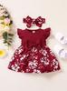 Dolce Vestito con Fiocco e Maniche a Palloncino per Bambina - Stile Europeo & Americano, Outfit da Principessa Estiva per Età 0-2