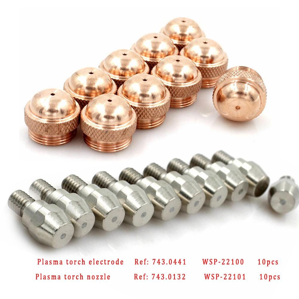 20pcs PSB60 121 743.0441 Electrode 743.0132 Tips for  Plasma Cutter Torch