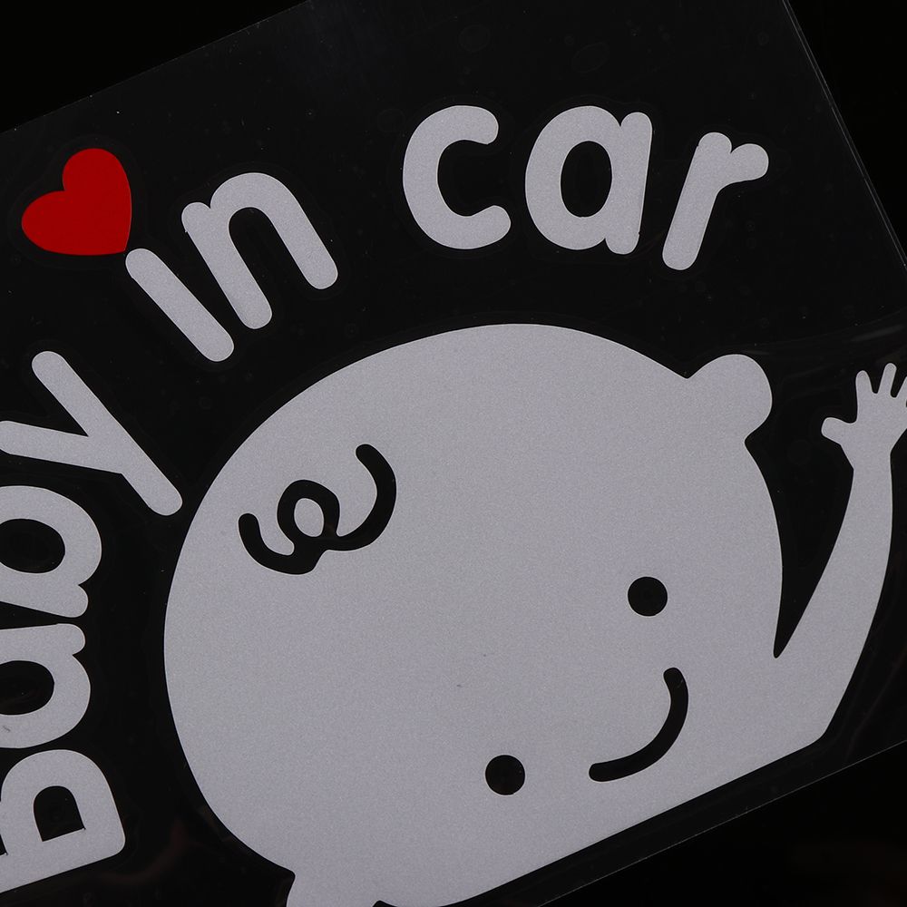 New Laser Waterproof 3D Cartoon Auto Decal Window Car Stickers Auto-styling Windshield Baby In Car