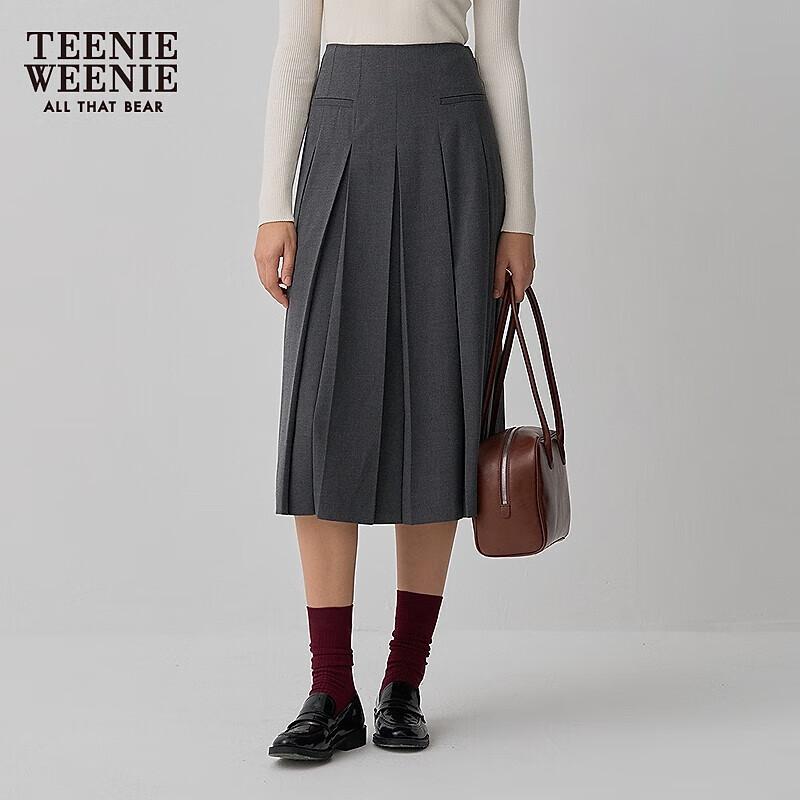 Teenie Weenie Women's College Style Pleated Short Skirt