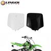 LINGQI RACING Motorcycle KLX110 Front Number Plate Panel Fender Plastic Cover For KLX 110 2013 Dirt Bike Accessories