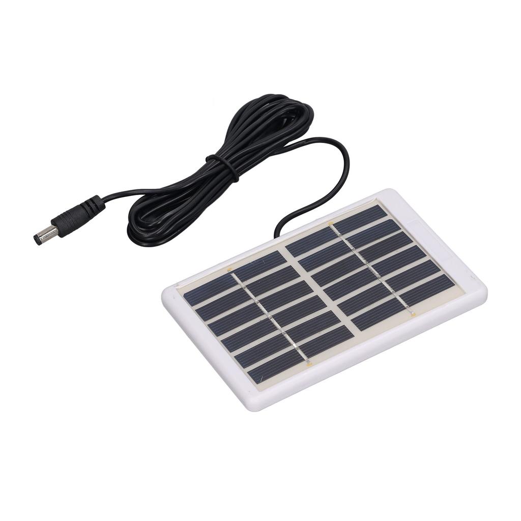Solar Panel 1.2W 6V 9V Lightweight Portable Polysilicon Crystals DC Interface Solar Charger Panel