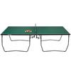 9FT Folding Tennis Table, with 8 Wheels, for Indoor Use, Green
